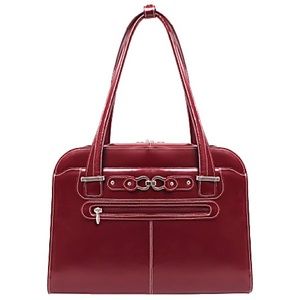 McKlein Oak Grove Fly-Through Leather Ladies' Briefcase
